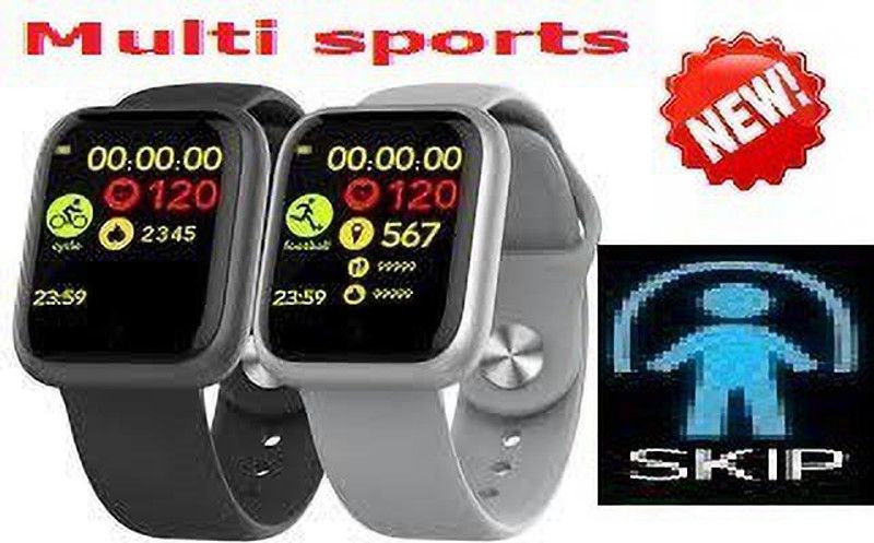 Jocoto S120 (D20) ADVANCE MULT FACES STEP COUNT SMART WATCH BLACK(PACK OF 1) Smartwatch  (Black Strap, free)