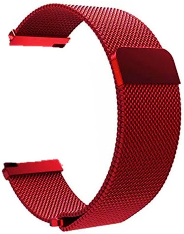 AMANDO AAO19ML0065MN 19MM Smart Watch Strap (WITH MAGNETIC LOCK) For BOAT STORM Smart Watch Strap  (Black)