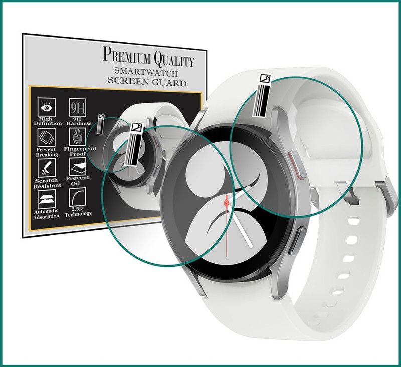 HIDEOUS Screen Guard for Samsung Galaxy Watch 4 (40MM)  (Pack of 2)