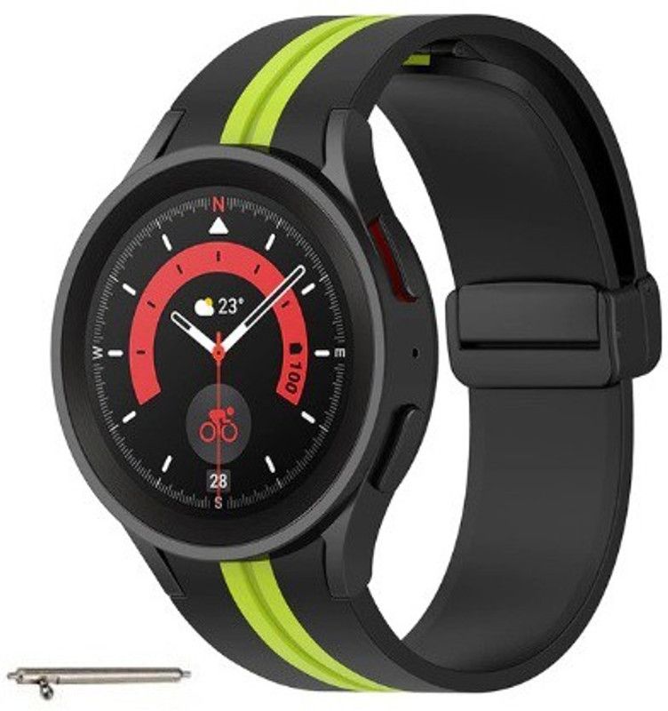 Zapper SPD-DBUCKBLKGRN Smart Watch Strap  (Black, Green)