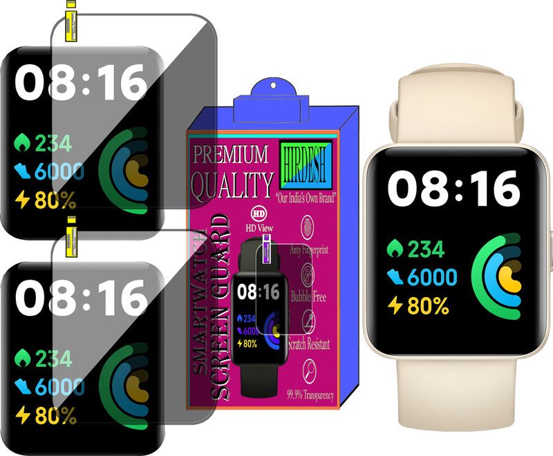 hirdesh Screen Guard for REDMI WATCH 2 LITE  (Pack of 2)