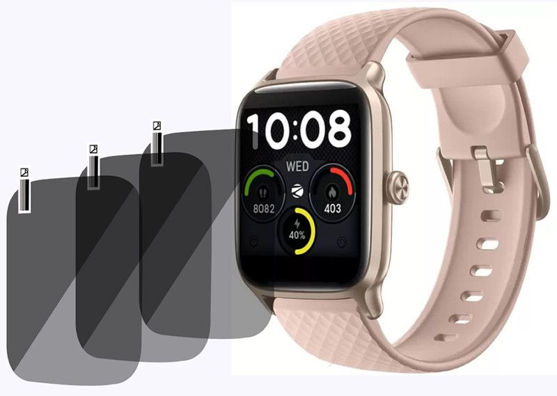 xzote Screen Guard for Zebronics Zeb-Fit Me Smartwatch  (Pack of 3)
