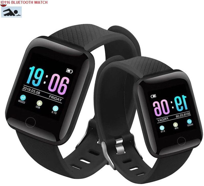 YORBAX S2336 ID116_PLUS ACTIVITY TRAKCER BLUETOOTH SMART WATCH BLACK(PACK OF 1) Smartwatch  (Black Strap, Free)