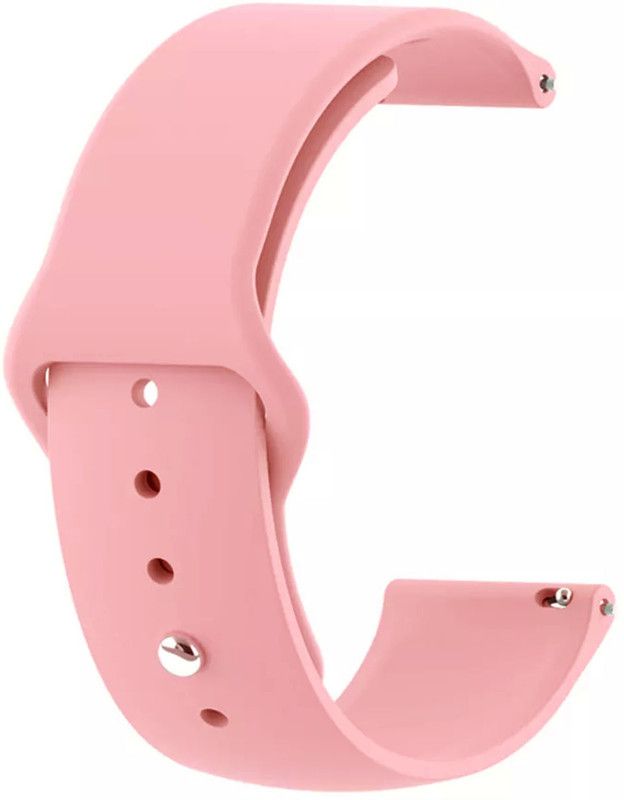 AOnes Silicone Belt Watch Strap for Noise Twist Smart Watch Strap  (Pink)