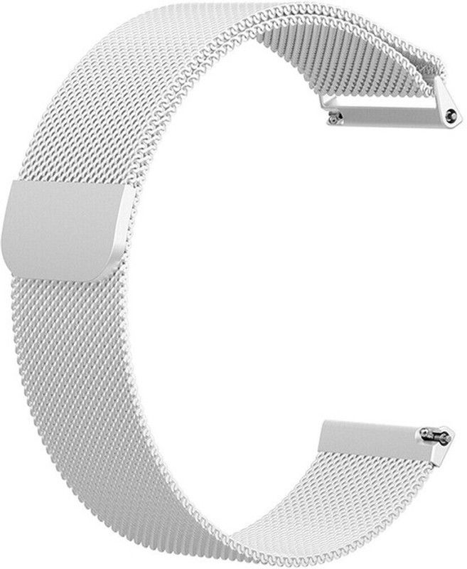 Melfo Magnetic Chain Strap Compatible with Cross Beats Pingg Smart Watch Strap  (Silver)