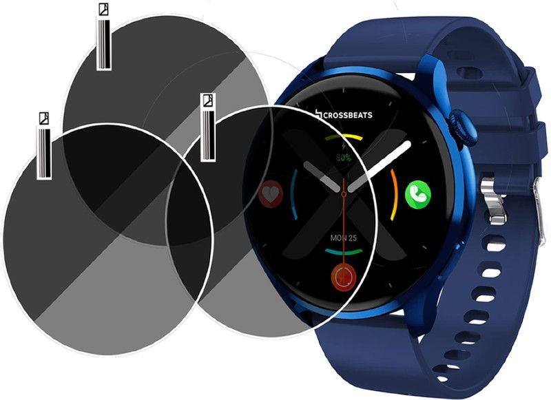 HI2U Screen Guard for CROSSBEATS ORBIT X AMOLED SmartWatch  (Pack of 3)