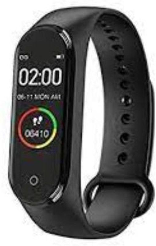 SYARA CBB_126H_M4 Smart band  (Black Strap, Size : Free Size)
