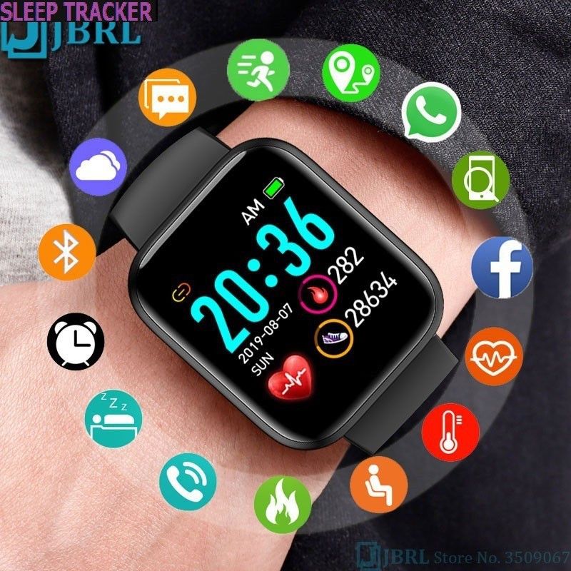 Jocoto S850 (D20) MAX ACTIVITY TRACKER HEART RATE SMART WATCH BLACK(PACK OF 1) Smartwatch  (Black Strap, free)