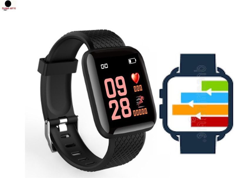 YORBAX A1430 ID116_PRO HEART RATE MULTI SPORTS SMART WATCH (PACK OF 1) Smartwatch  (Black Strap, Free)