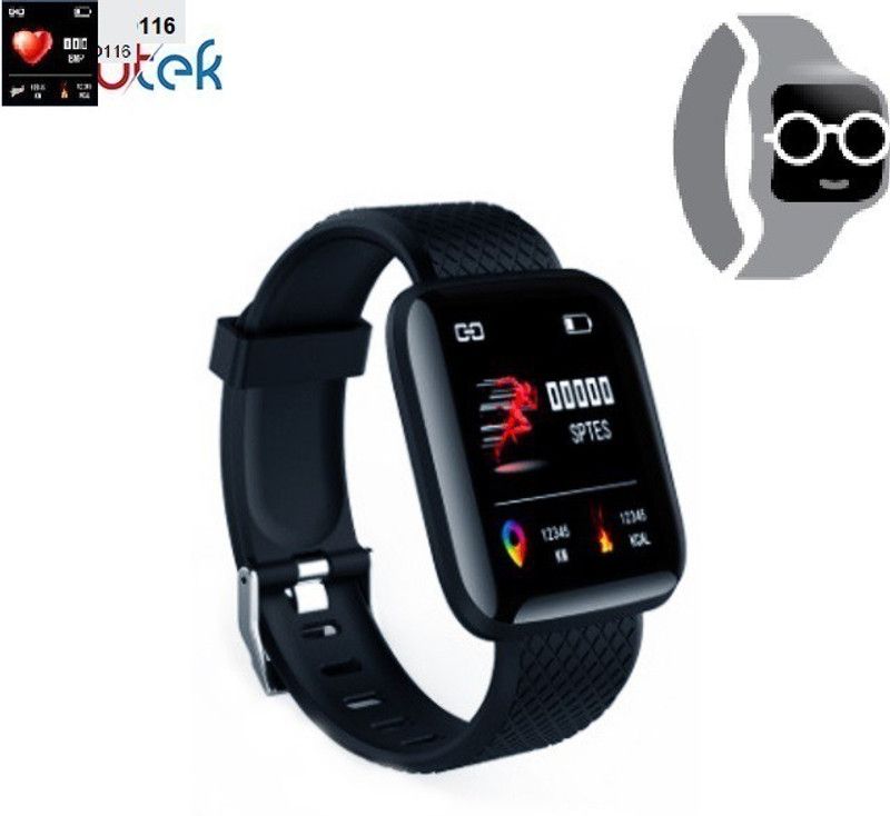 ACTARIAT A2333 ID116_ULTRA HEART RATE MULTI SPORTS SMART WATCH (PACK OF 1) Smartwatch  (Black Strap, Free)