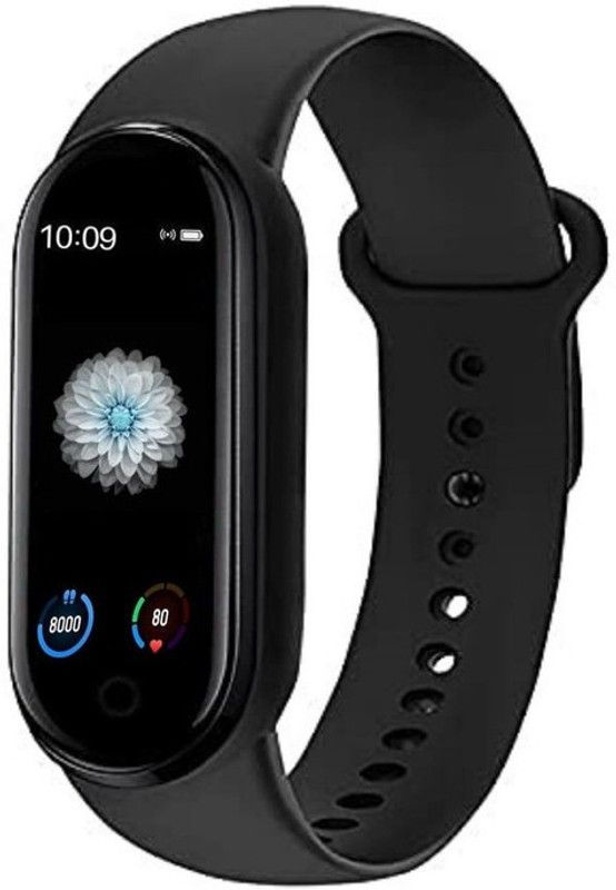 Rhobos LM_24 Battery runs up to 14 days  (Black Strap, Size : Free Size)