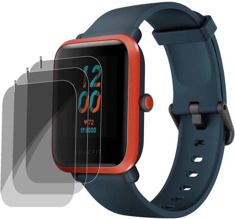 slwax Screen Guard for Amazfit Bip S SMARTWATCH  (Pack of 3)