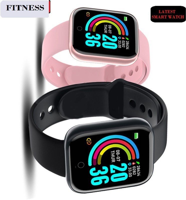 Bashaam A1312_A1 PLUS STEP COUNT ACTIVITY TRACKER SMART WATCH BLACK(PACK OF 1) Smartwatch  (Black Strap, Free)