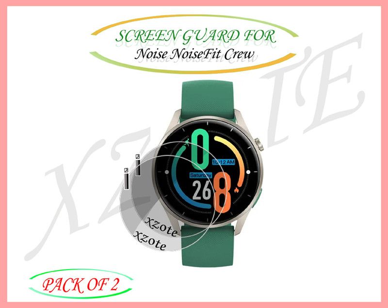 xzote Screen Guard for Noise NoiseFit Crew Smartwatch  (Pack of 2)