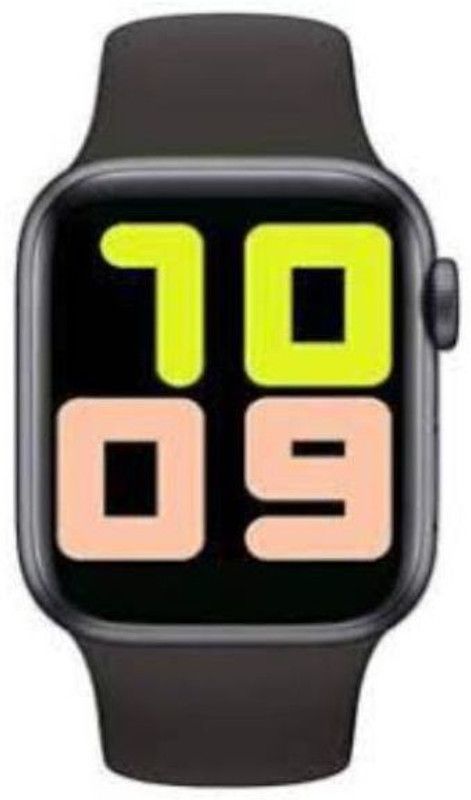 Guggu NEB_297A T500 Series 5 Smart Watch Smartwatch  (Black Strap, Free)