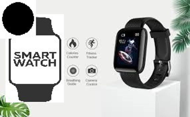 BYMAYA A742 ID116_MAX FITNESS TRACKER ACTIVITY TRACKER SMART WATCH (PACK OF 1) Smartwatch  (Black Strap, Free)