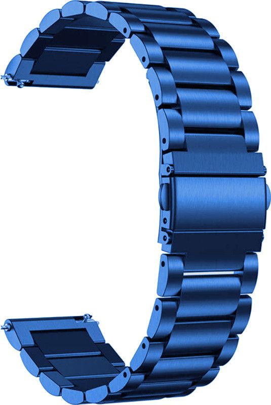 ACM Watch Strap Metal for Pa Maxima Max Pro Bold Smartwatch Belt Blue Smart Watch Strap  (Blue)
