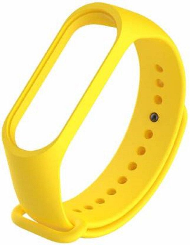 Big Wings Watch Straps for Xiaomi Mi Band 3 / Band 4 Bands, Colorful Strap Wristband for Xiaomi Mi Band 3 / Band 4. (Yellow) Smart Band Strap  (Yellow)