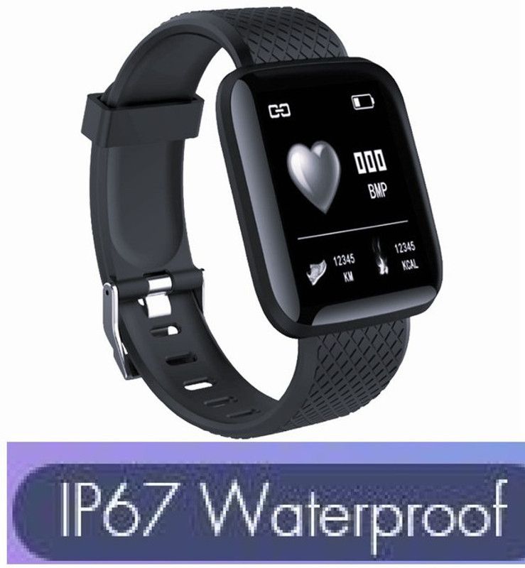 Ykarn Trades AQ364/ID116 MAX STEP TRACKER MULTI SPORTS SMART WATCH BLACK(PACK OF 1) Smartwatch  (Black Strap, free)