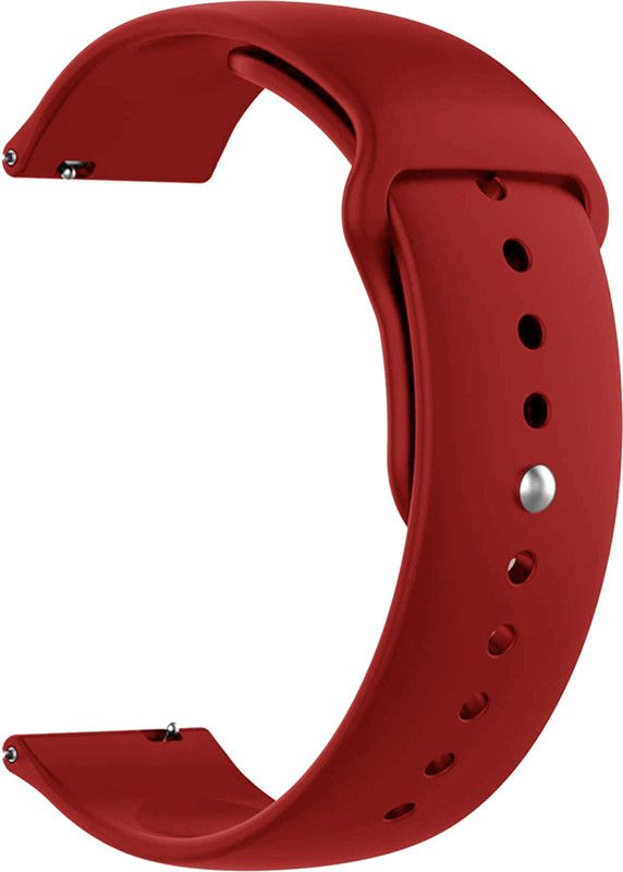 ACM Watch Strap Silicone Belt for Samsung Galaxy Watch3 Sm-R845fzsains 45mm Red Smart Watch Strap  (Red)