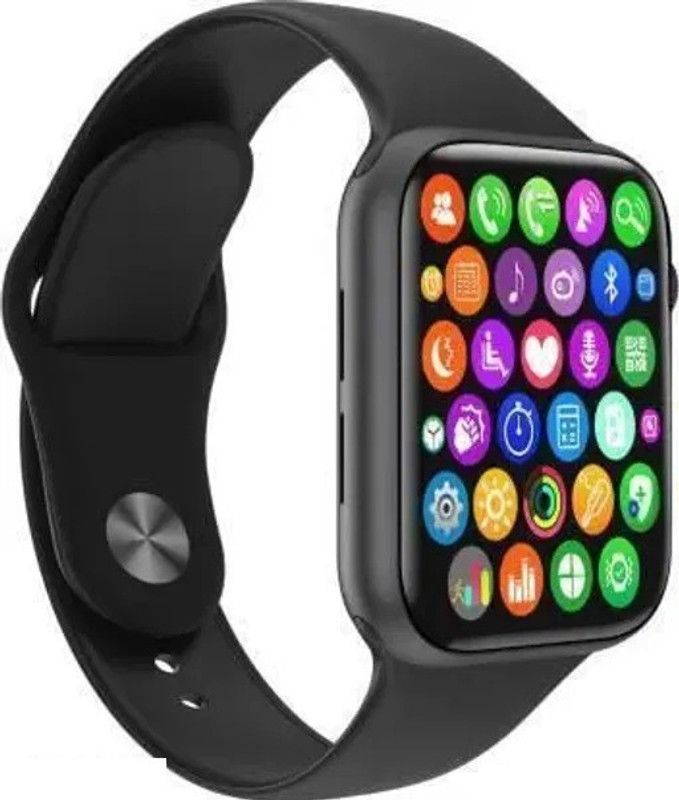 JM Smart Watch with All Health Tracking Applications Model Series 6 Black Smartwatch  (Black Strap, Free)
