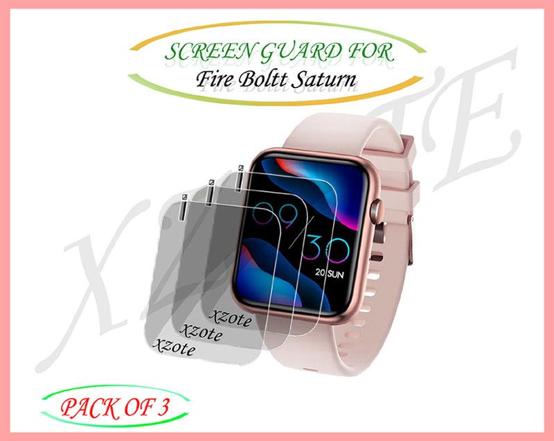 xzote Screen Guard for Fire Boltt Saturn Smartwatch  (Pack of 3)