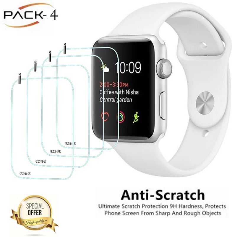 TZWE Screen Guard for Apple Watch Series 3 42mm smart watch Screen Guard  (Pack of 4)