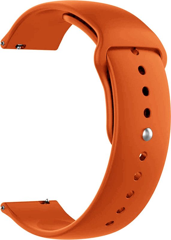 ACM Watch Strap Silicone Belt for Fossil Gen 3 Explorist Hr Smartwatch Sports Orange Smart Watch Strap  (Orange)