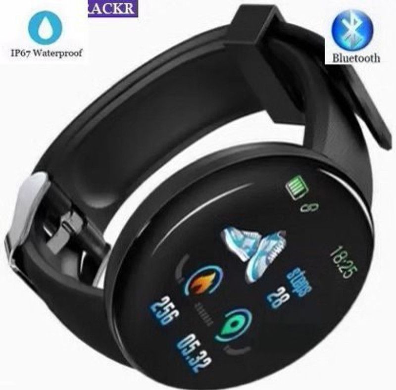 BASHAAM AQ399 D18_PLUS SLEEP TRACKER MULTI SPORTS SMART WATCH BLACK(PACK OF 1) Smartwatch  (Black Strap, Free)