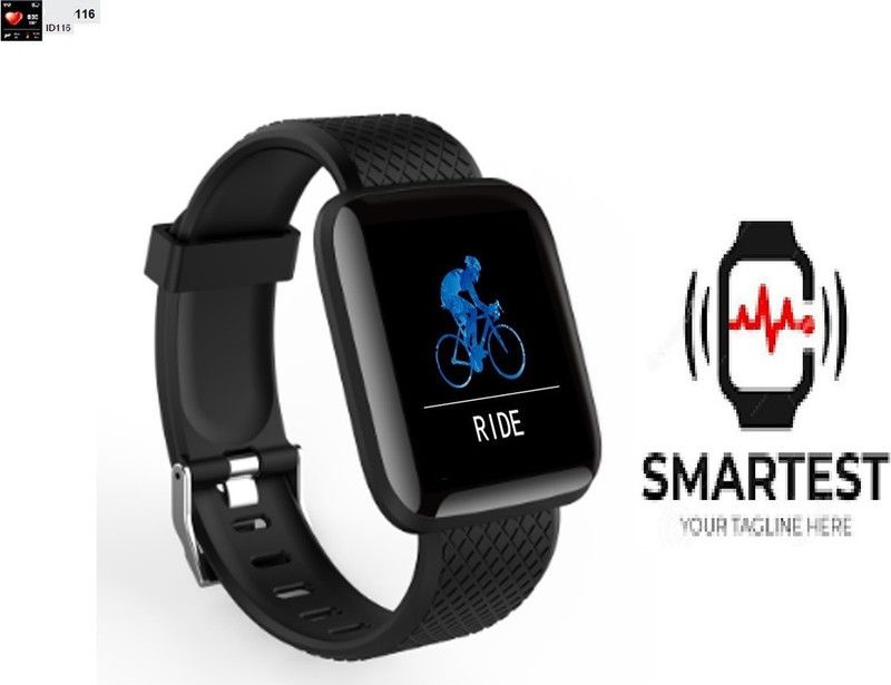 BYMAYA A2518 ID116_MAX FITNESS TRACKER ACTIVITY TRACKER SMART WATCH (PACK OF 1) Smartwatch  (Black Strap, Free)