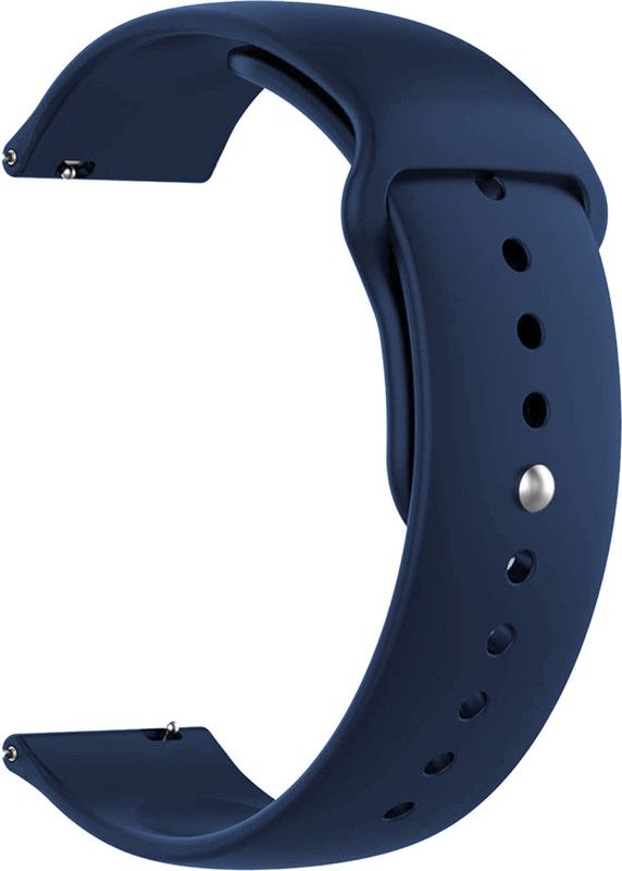 ACM Watch Strap Silicone Belt for Portronics Kronos X1 Smartwatch Sports Dark Blue Smart Watch Strap  (Blue)