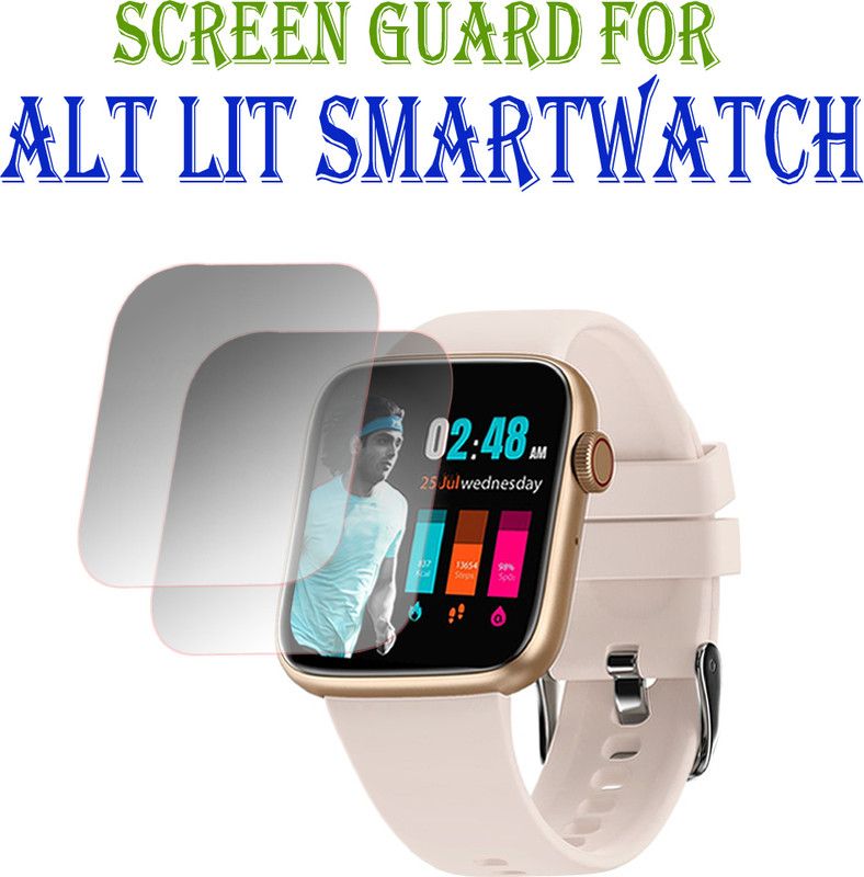 ejzatex Edge To Edge Screen Guard for ALT LIT SMARTWATCH  (Pack of 2)