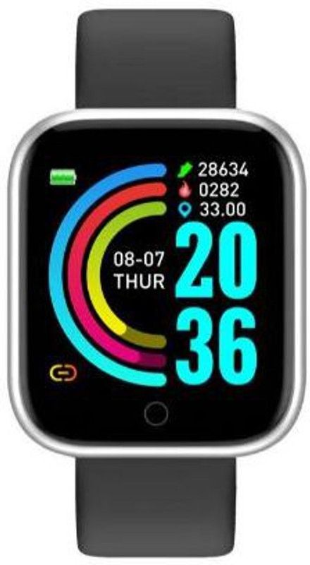 SYARA EBQ_201G_Y68 Fitness band  (Black Strap, Size : Free Size)