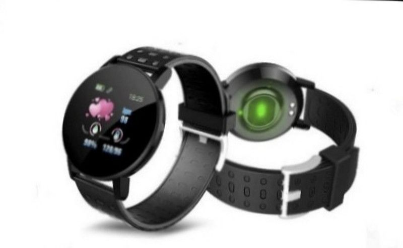 Bydye Id119 New smart watch with HD touchscreen display(black strap only) Smartwatch  (Black Strap, free size)