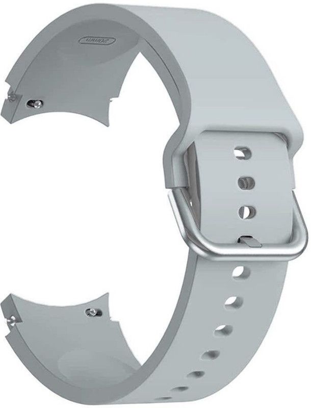 Flipkart SmartBuy Soft Silicon Replacement Band Strap Compatible with Samsung Watch 4 (20mm) Smart Watch Strap  (Grey)