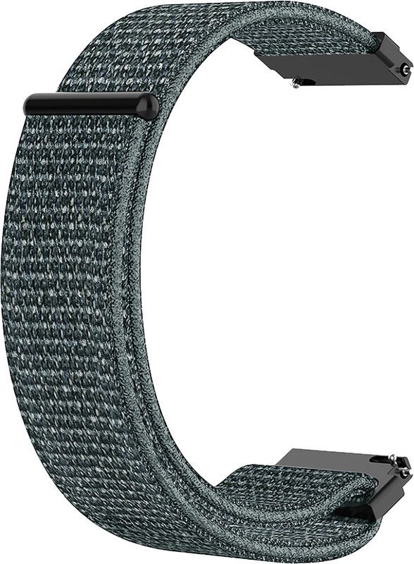 ACM Watch Strap Nylon Loop for Fireboltt Dazzle Plus Bsw037+ Smartwatch Grey Smart Watch Strap  (Grey)