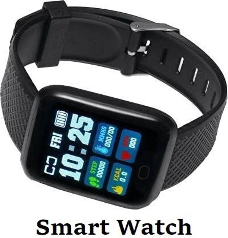 Ykarn Trades VI33_ID116 Pro Sleep Monitor, Step Count Smart Watch Black Only (Pack of 1)  (Black Strap, Size : Free)