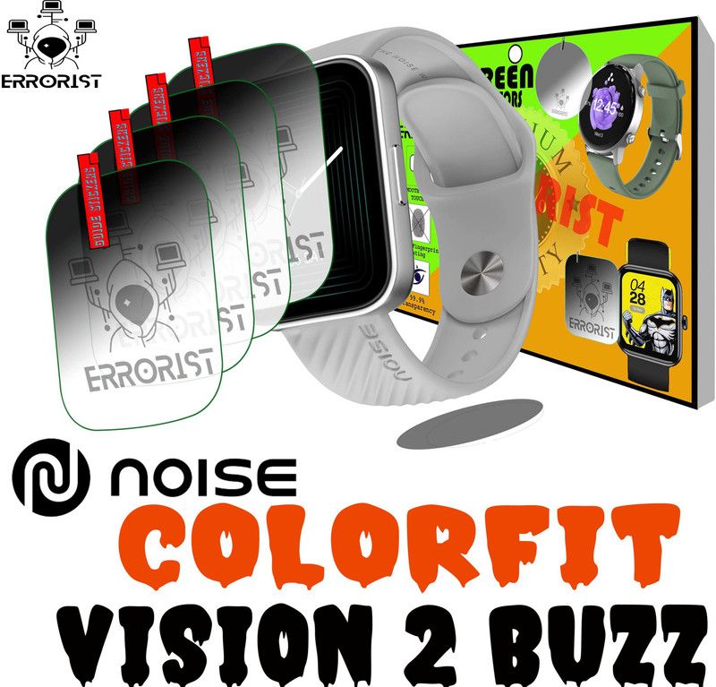 ERRORIST Screen Guard for NOISE COLORFIT VISION 2 BUZZ  (Pack of 4)