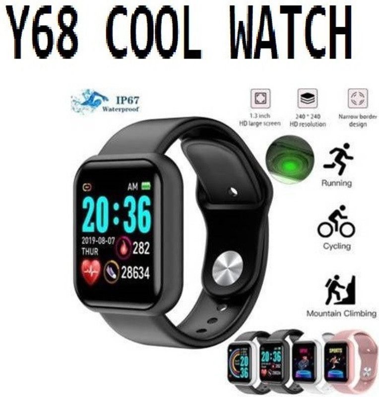 Bygaura A70_D20 PRO BLUETOOTH SMART WATCH BLACK ONLY (PACK OF 1) PRO Smartwatch  (Black Strap, free)