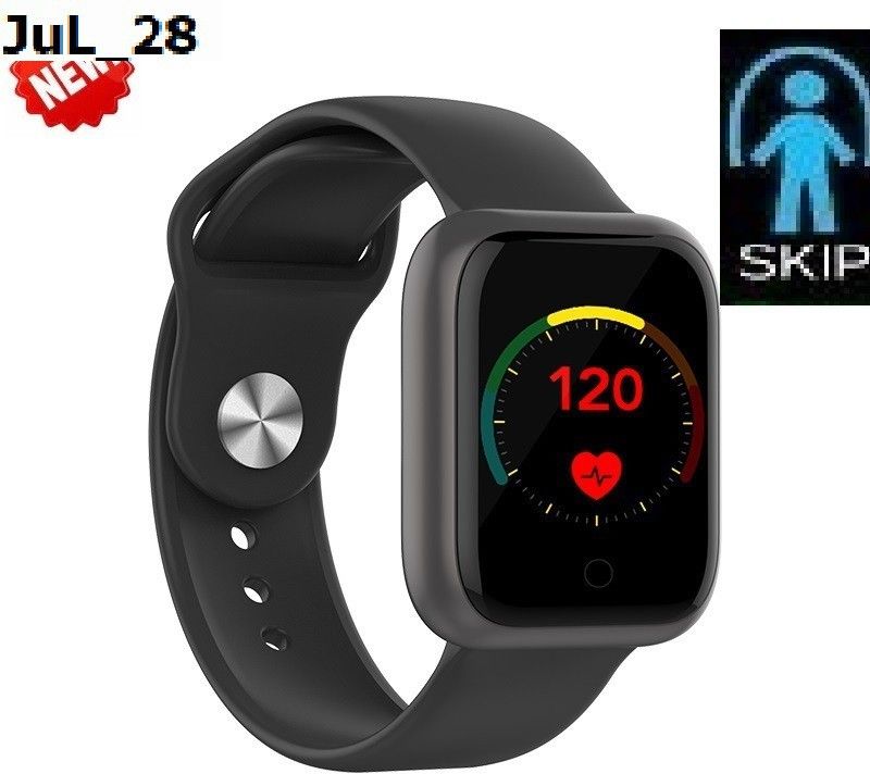 Bashaam S104 (D20) PRO MULTI SPORTS STEP COUNT SMART WATCH BLACK(PACK OF 1) Smartwatch  (Black Strap, free)