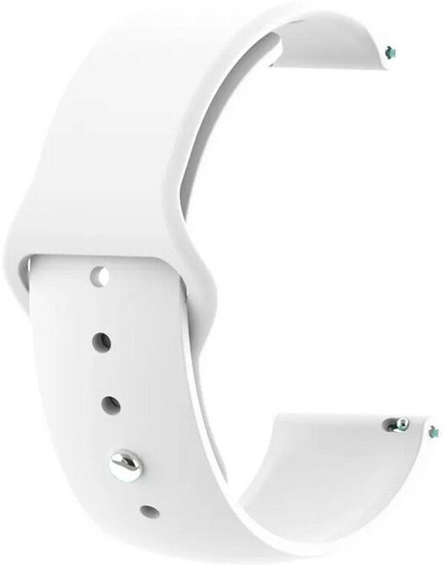 Melfo Silicon Strap Compatible with Samsung Galaxy Watch 46 Mm Sm-R800 Smart Watch Strap  (White)