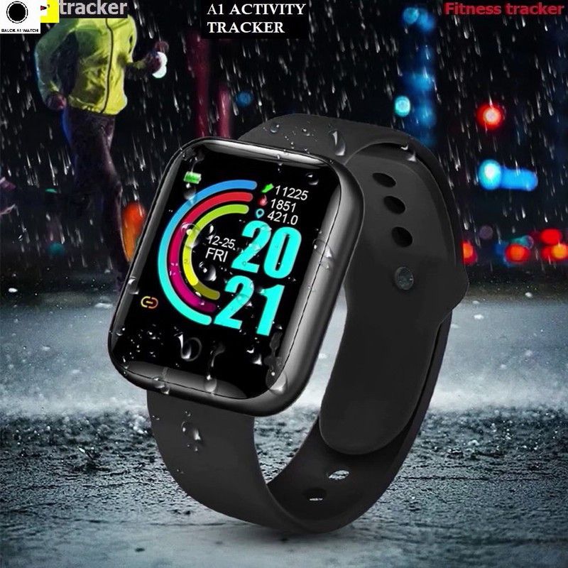 DEROWN S1687_A1 LATEST ACTIVITY TRACKER BLUETOOTH SMART WATCH BLACK(PACK OF 1) Smartwatch  (Black Strap, Free)