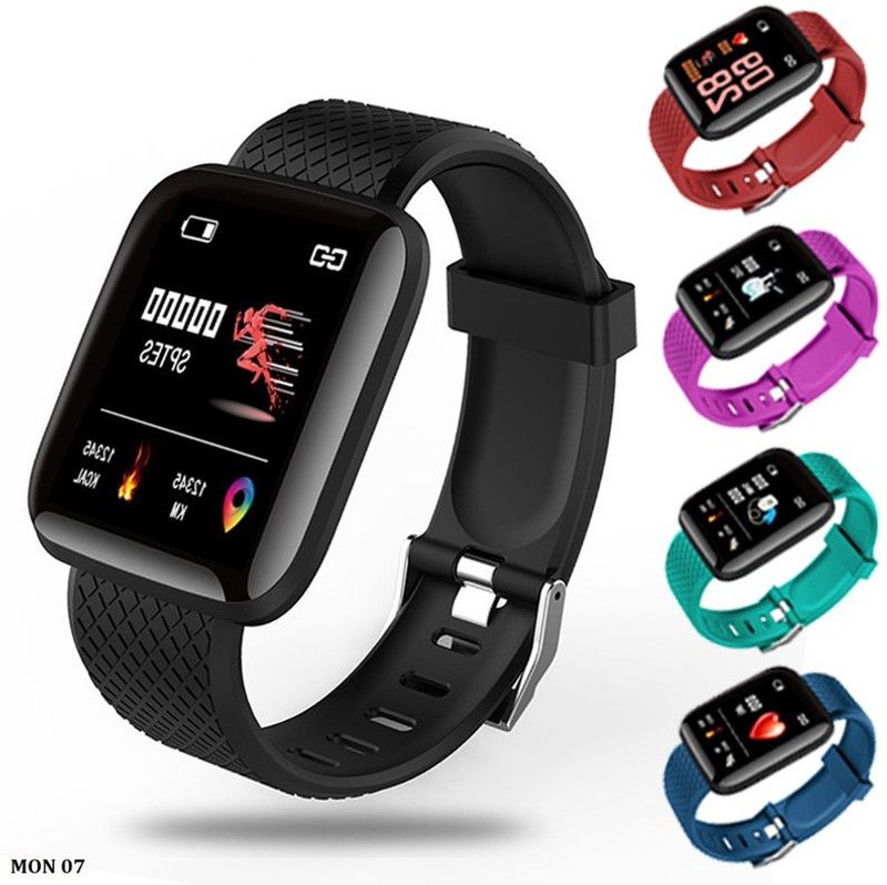Stybits D44 | ID116Ultra Calorie Track, Multi Sport Mode Bluetooth Smartwatch Smartwatch  (Black Strap, Free)