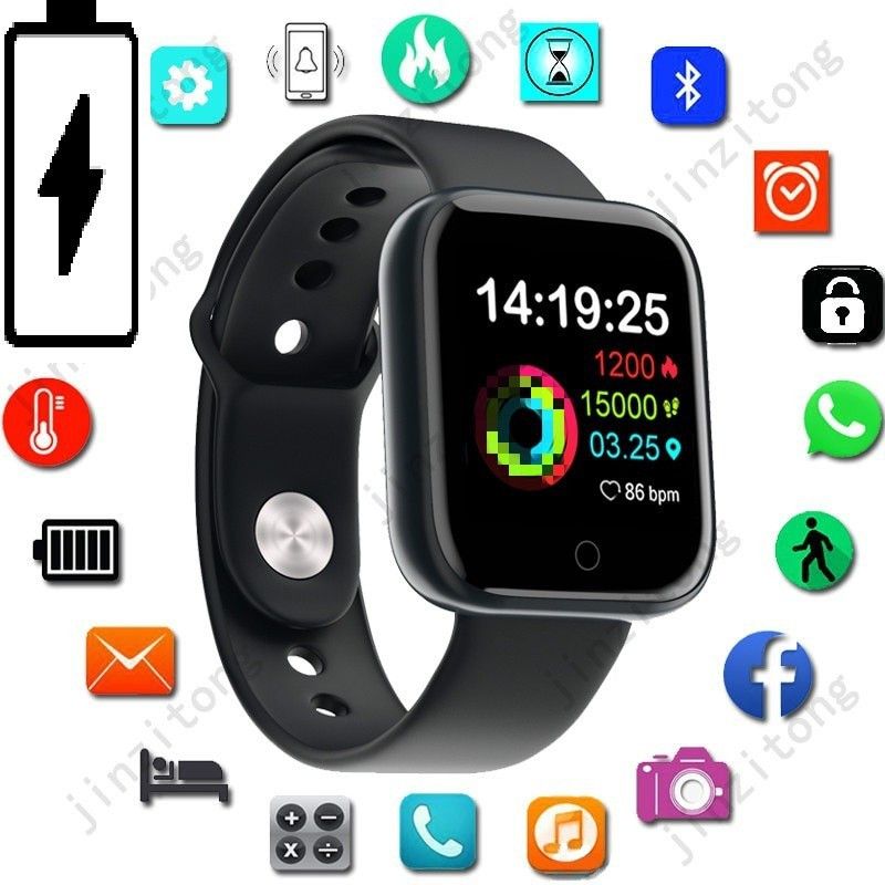 Stybits AO570(D20) LATEST MULTI SPORTS SLEEP TRACKERSMART WATCH BLACK(PACK OF 1) Smartwatch  (Black Strap, free)