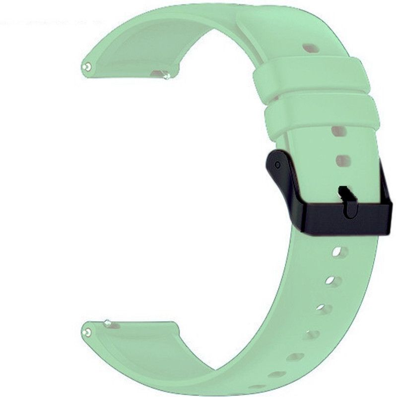 Melfo Black Clip Rubber Strap Compatible with Fireboltt Ninja Call 2 Bsw025 Smart Watch Strap  (Green, White)