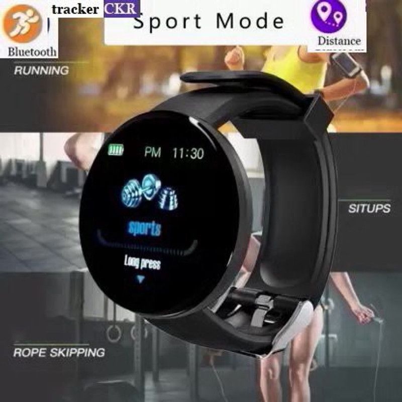 Jocoto PA868 D18_MAX FITNESS TRACKER BLUETOOTH SMART WATCH BLACK(PACK OF 1) Smartwatch  (Black Strap, free)