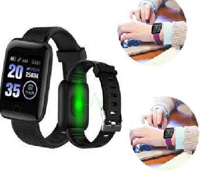 Stybits AQ229/ID116 PLUS STEP TRACKER MULTI SPORTS SMART WATCH BLACK(PACK OF 1) Smartwatch  (Black Strap, free)