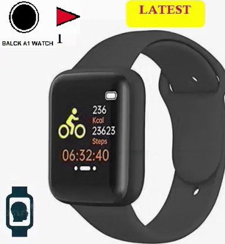DEROWN S291_A1 PLUS ACTIVITY TRACKER BLUETOOTH SMART WATCH BLACK(PACK OF 1) Smartwatch  (Black Strap, Free)