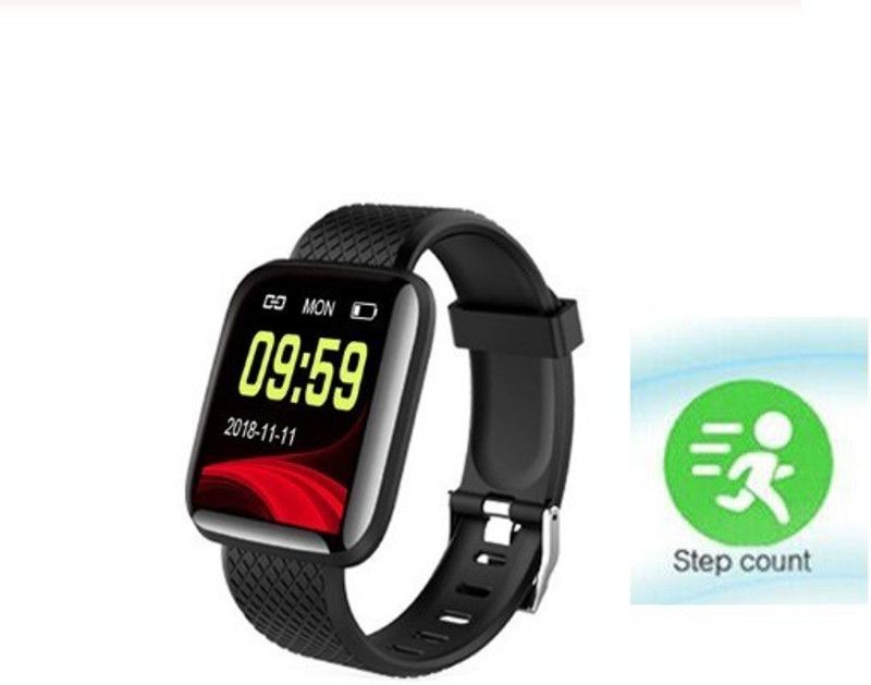 Ykarn Trades AQ457/ID116 ULTRA STEP TRACKER MULTI SPORTS SMART WATCH BLACK(PACK OF 1) Smartwatch  (Black Strap, free)