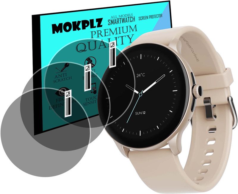 MOKPLZ Screen Guard for BOAT LUNAR CONNECT PRO SMARTWATCH  (Pack of 3)